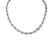 eternal glow diamond necklace gunmetal by love lisa