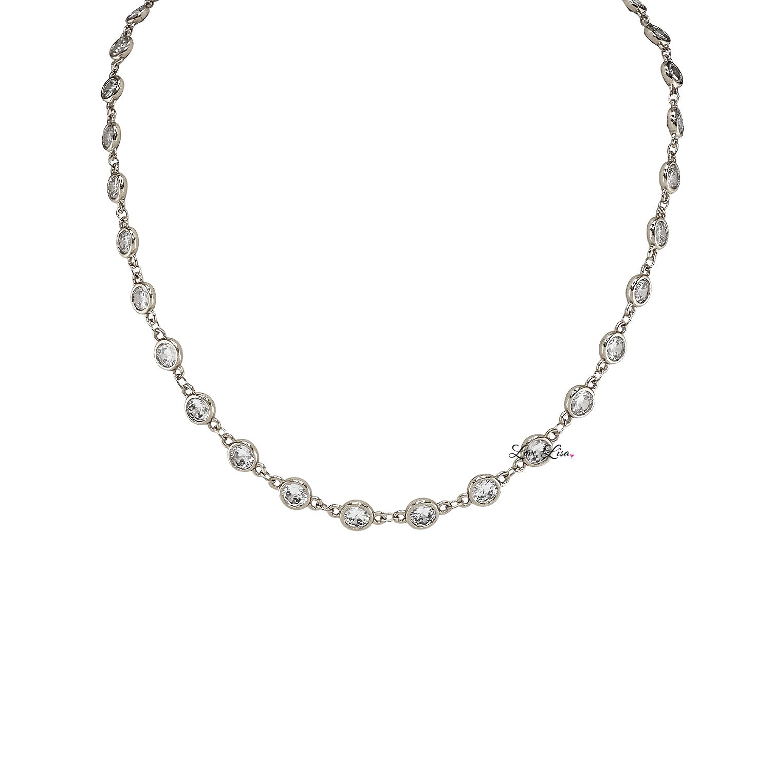 eternal glow diamond necklace silver by love lisa