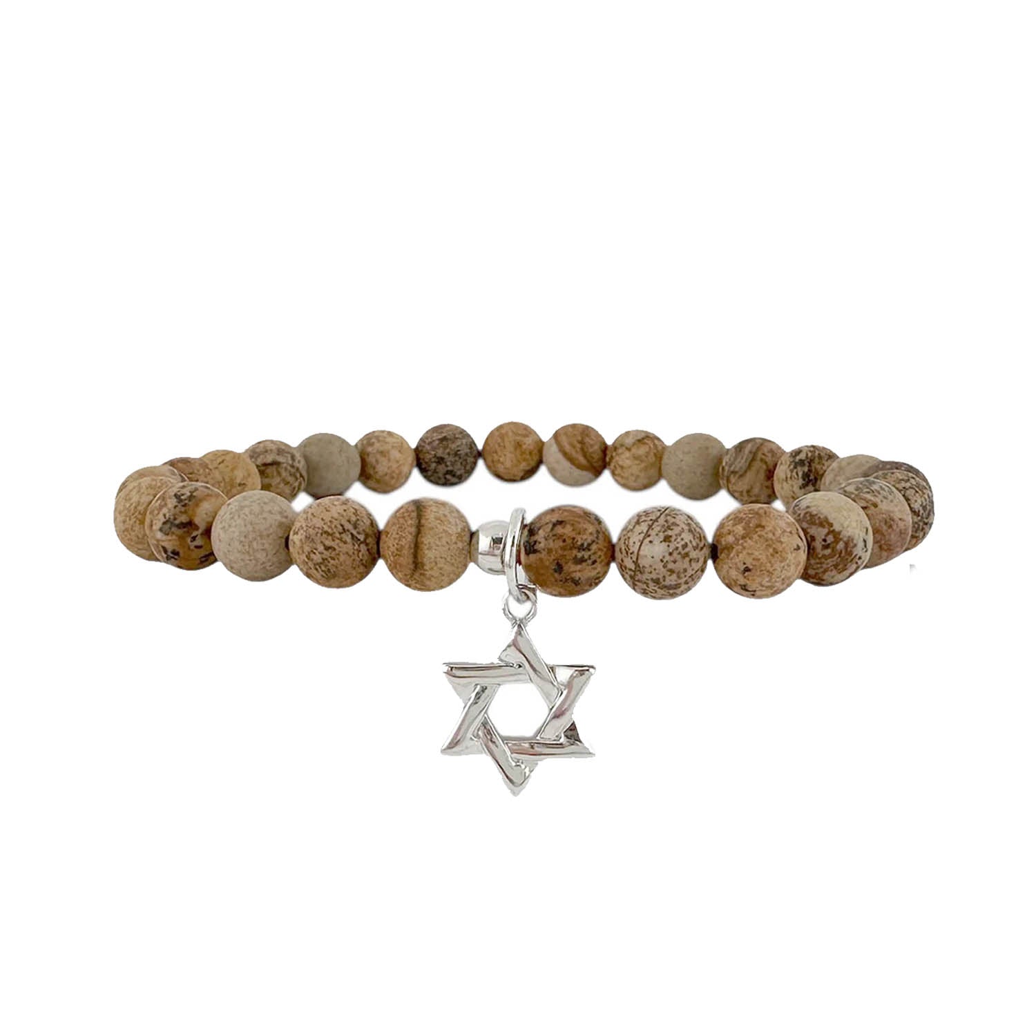 faith gemstone star of david bracelet natural jasper silver love lisa