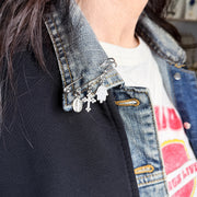 faith protection charm safety pin worn on jacket meaningful protective accessory spiritual gift Love Lisa