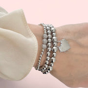 love lisa farah heart and soul bracelet stack on wrist