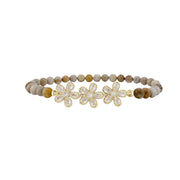 love lisa felicity cz flower anklet sand gemstone beads 