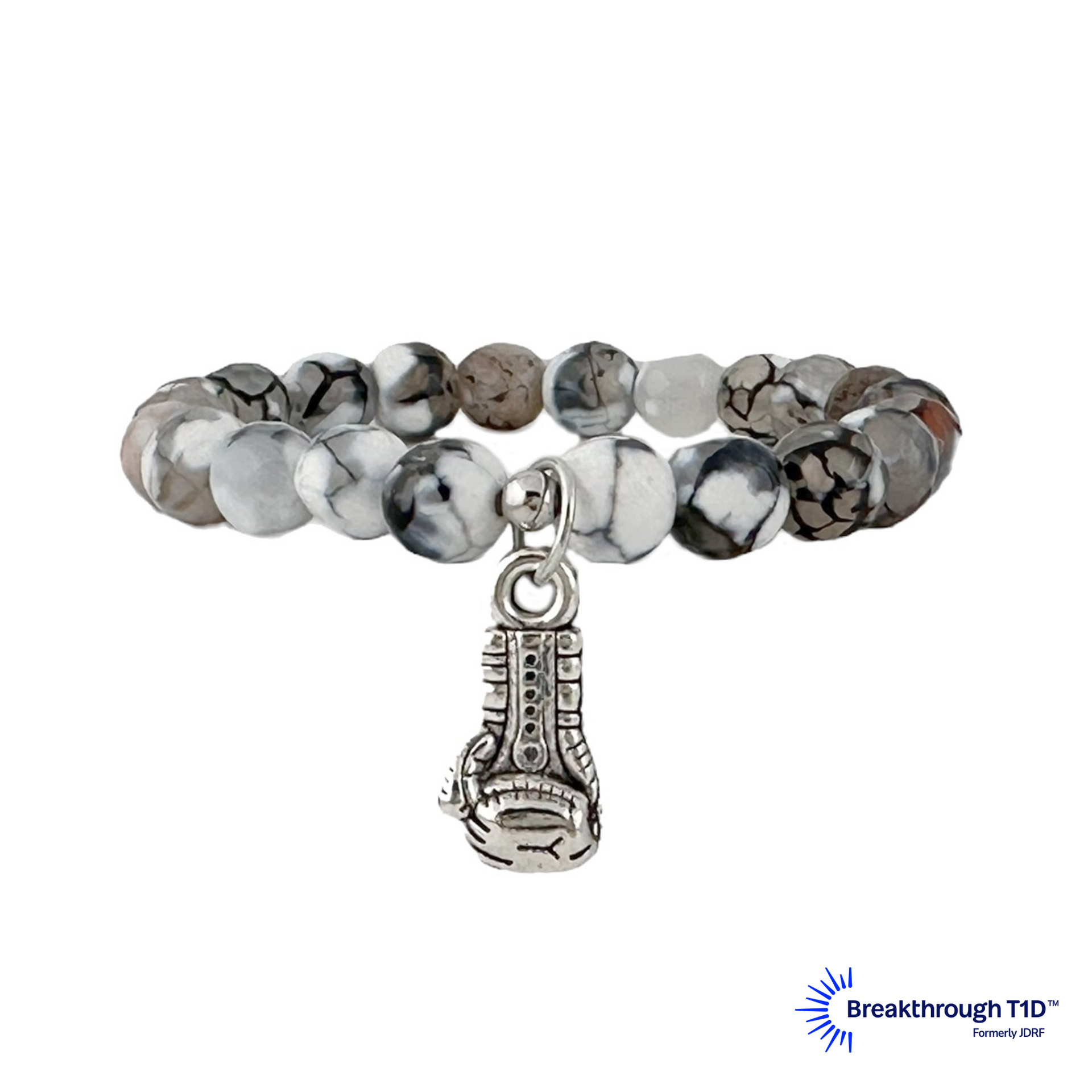 Fight Like a Girl Boxing Glove Bracelet by Love Lisa supporting Breakthrough T1D