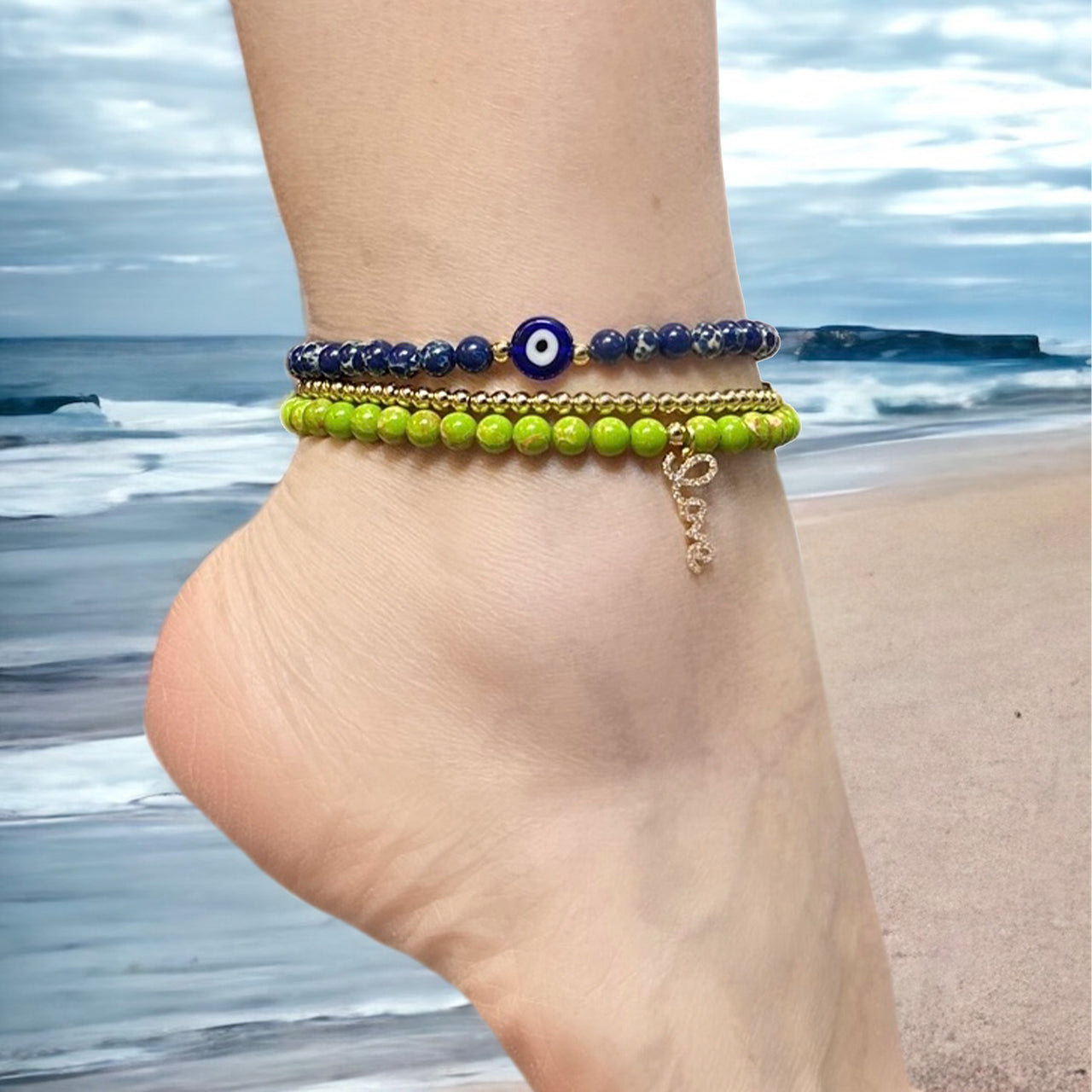 Sandi Love Ankle Bracelet Set