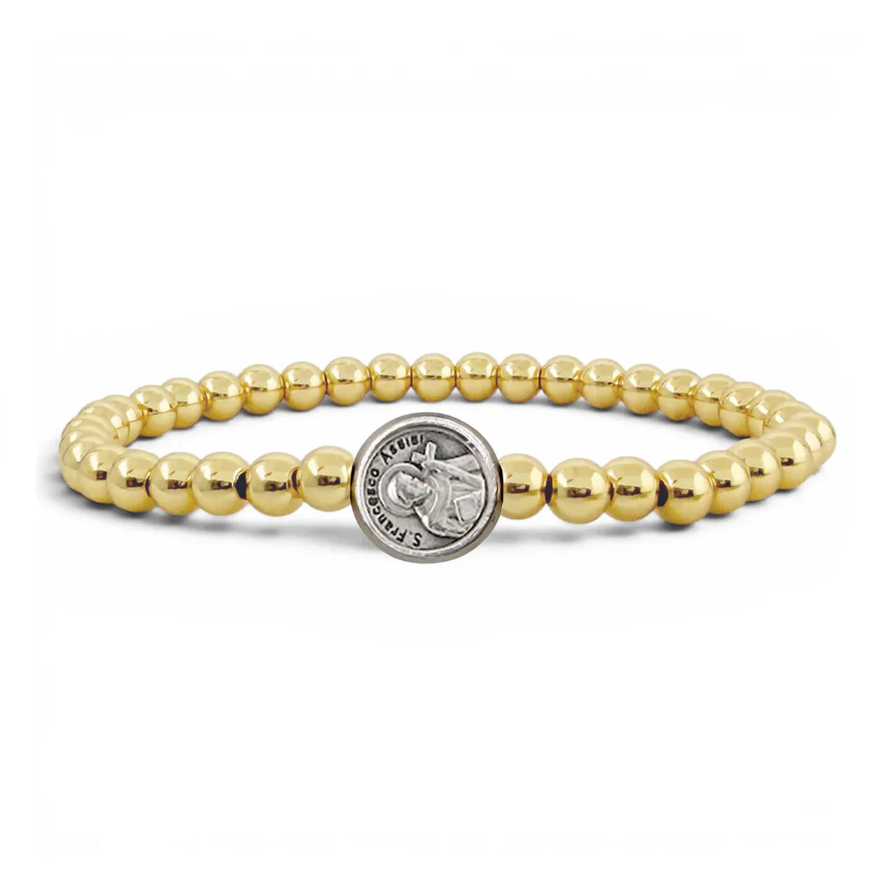 Subliminal Saint Francis Beaded Bracelet