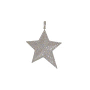 silver glamorous pave star charm love lisa jewelry sparkling starburst pendant for women