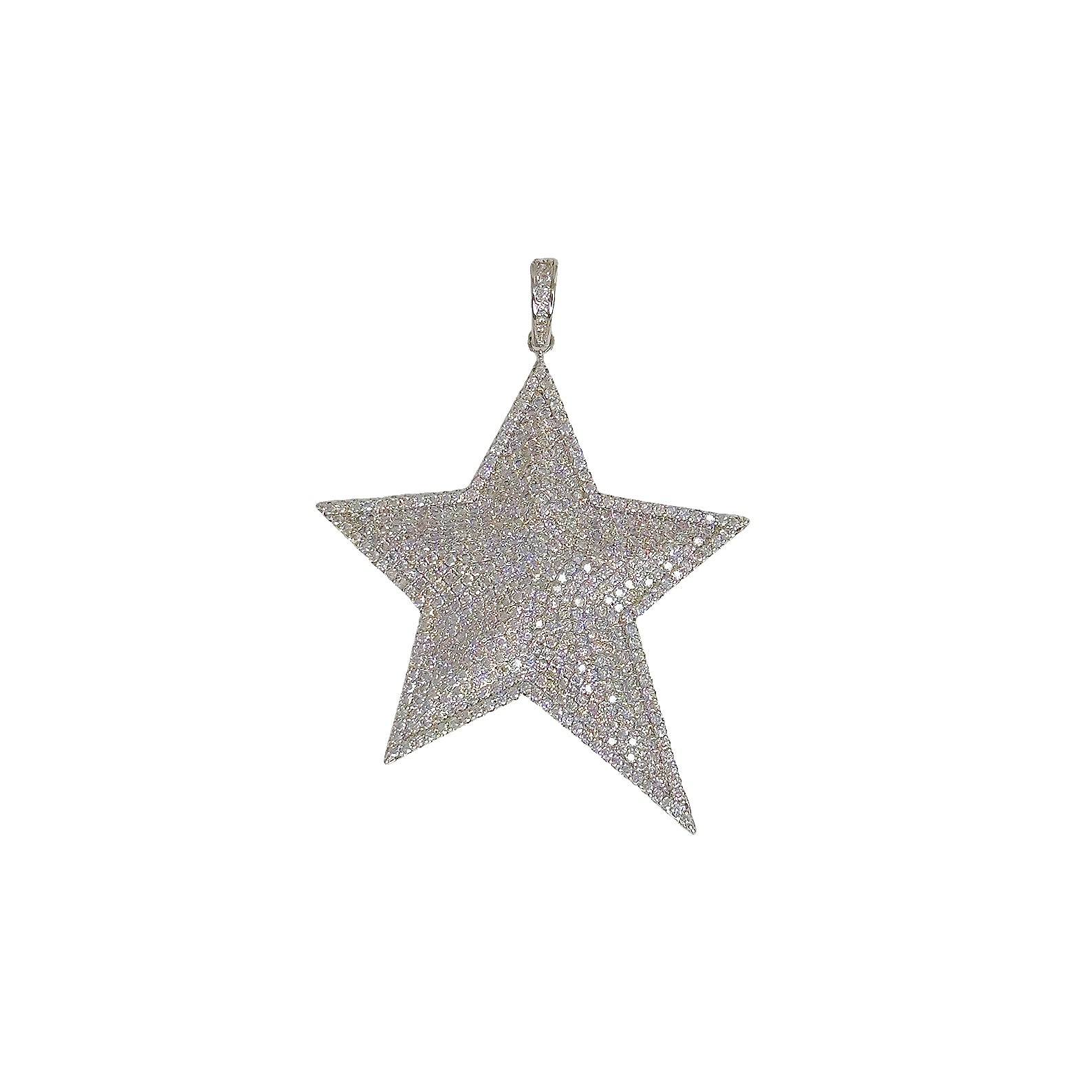 silver glamorous pave star charm love lisa jewelry sparkling starburst pendant for women