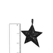 glamorous pave star charm size reference image 2.5 inch love lisa jewelry crystal star pendant