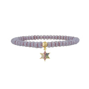 lavender harper colorful star of david bracelet with sparkle charm Love Lisa