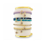 stacked star of david bracelets in assorted colors harper collection Love Lisa