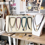 Love Lisa Harper Crystal Clasp Necklace on displays