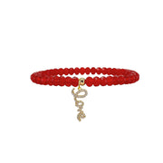 red harper crystal love bracelet beaded jewelry Love Lisa