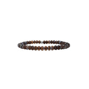 love lisa harper crystal stretch bracelet in brown faceted czech crystal beads with reflective shimmer