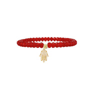 Love Lisa Harper Hamsa Bracelet in red

