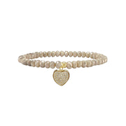 love lisa harper heart bracelet floral white