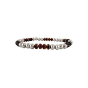 Love Lisa Harper Luxe Crystal Rhythm Bracelet with root beer brown crystals and polished beads on stretch cord