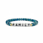 love lisa harper meaningful moments family word bracelet blue beaded