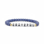 love lisa harper meaningful moments grateful word bracelet blue beaded