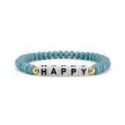 love lisa harper meaningful moments happy word bracelet blue beaded