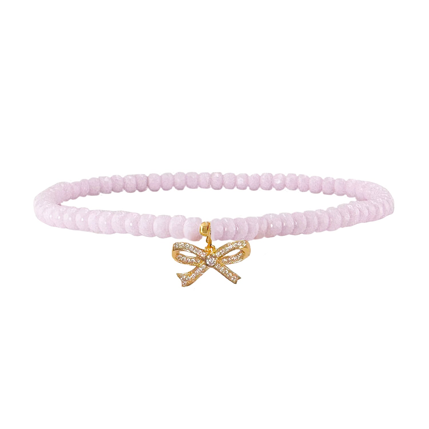 misty rose harper molly bow anklet with gold bow charm Love Lisa