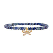 mykonos blue harper molly bow anklet with crystal beads and bow charm Love Lisa