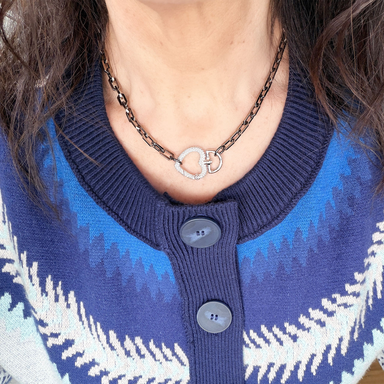 Ever After Heart Clasp Necklace