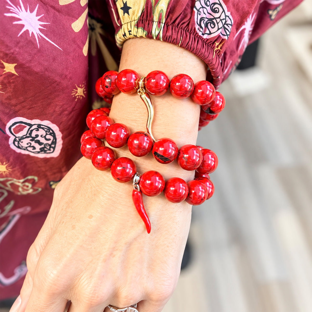 Rosalia Italian Horn Protection Bracelet
