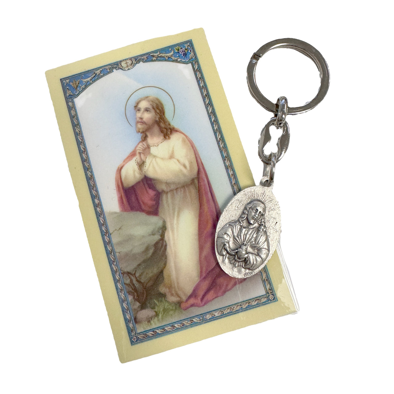 i said a prayer for you jesus keychain with prayer card faith gift by Love Lisa
