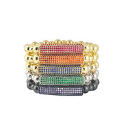 Love Lisa Ivy Luxe Pavé Bar Bracelet stack

