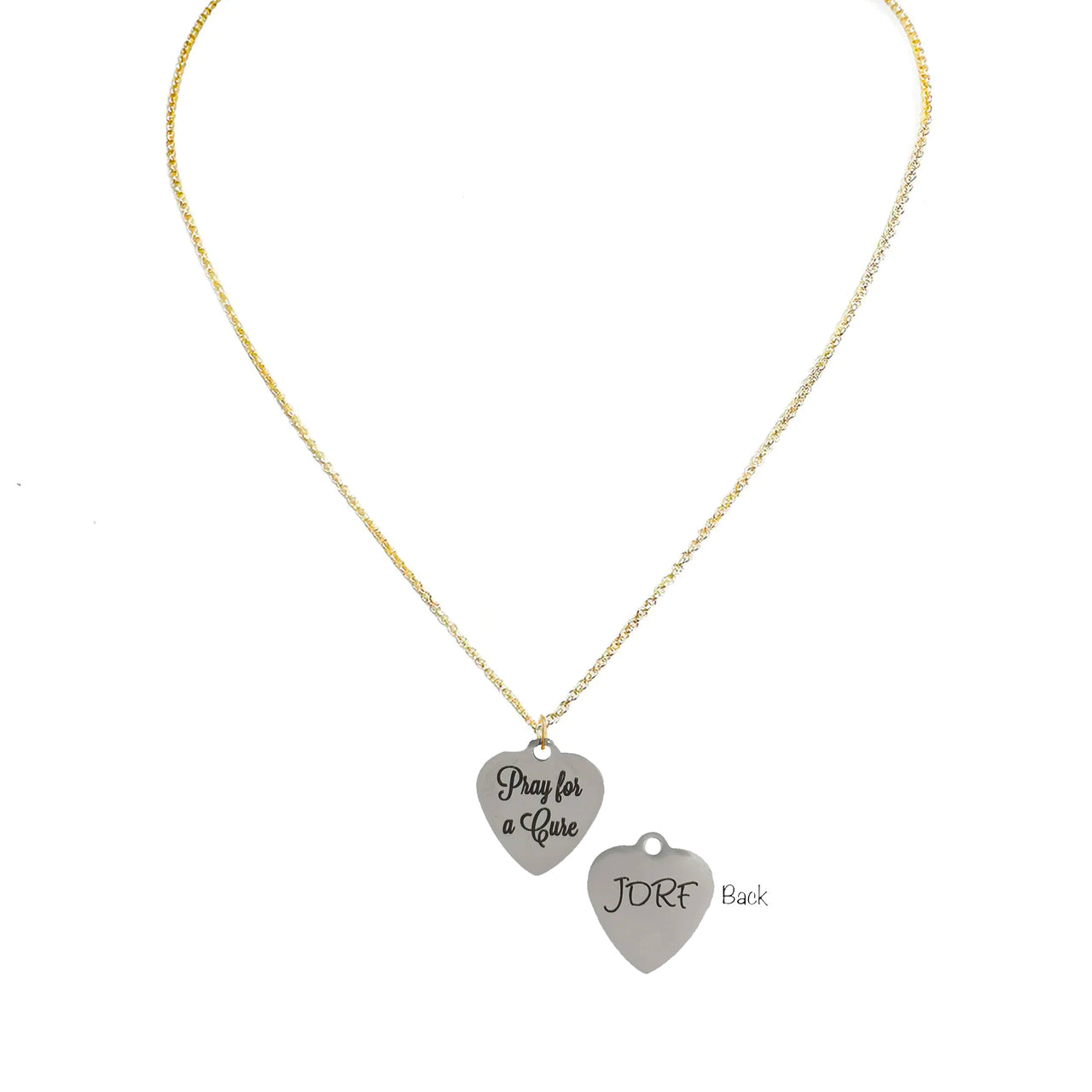 Rosanne JDRF  Pray For A Cure Necklace