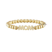 love lisa kellie mom beaded bracelet gold beaded bracelet with mom centerpiece