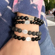 stack of sober af bracelets by love lisa