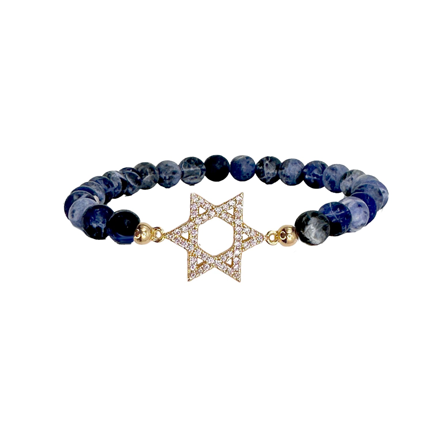lani star of david bracelet blue gold star of david charm love