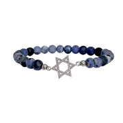 lani star of david bracelet blue silver gemstone bracelet love lisa