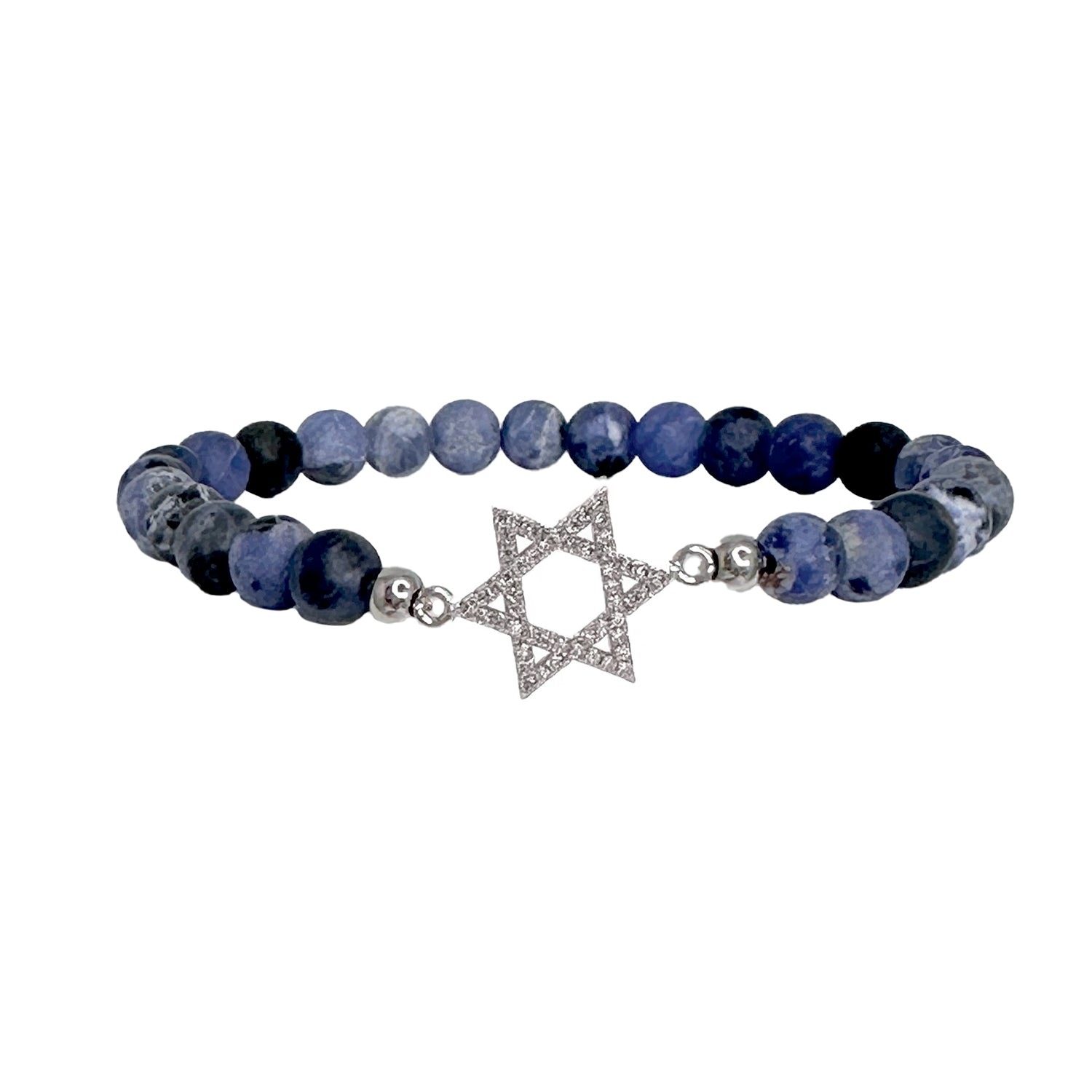 lani star of david bracelet blue silver gemstone bracelet love lisa