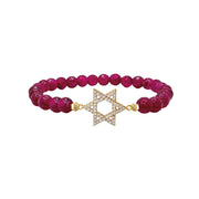 lani star of david bracelet magenta gemstone bracelet love lisa