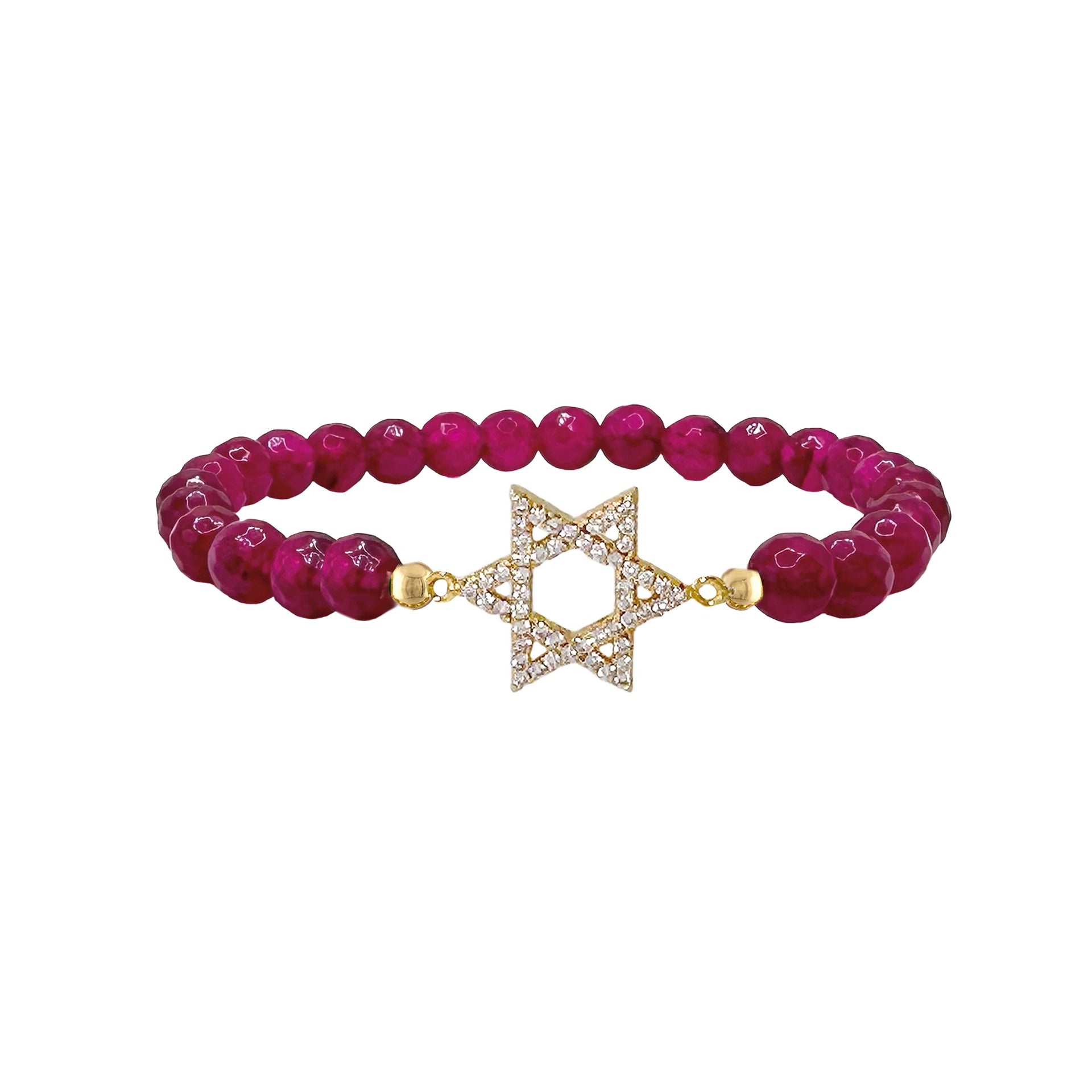 lani star of david bracelet magenta gemstone bracelet love lisa