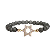 lani star of david bracelet gray gemstone spiritual bracelet love lisa