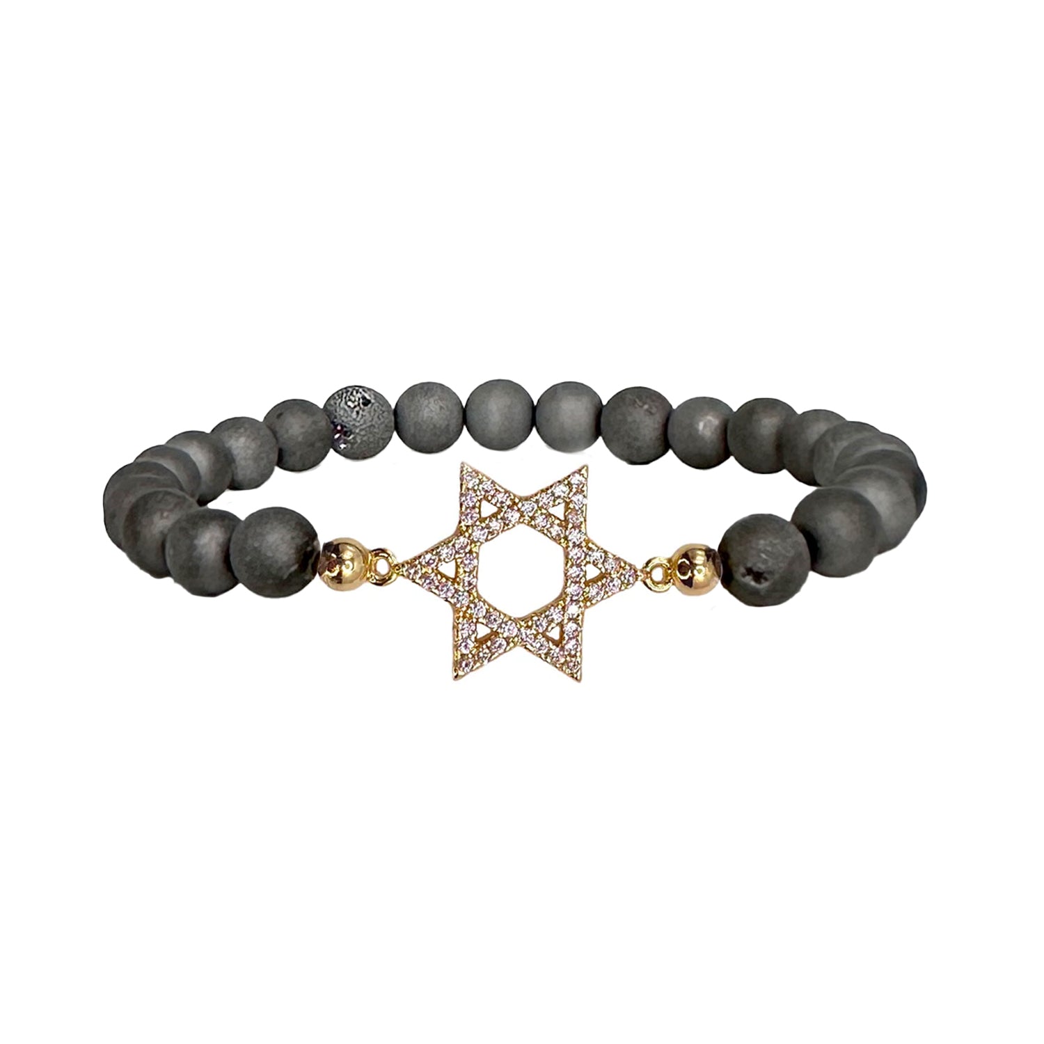 lani star of david bracelet gray gemstone spiritual bracelet love lisa