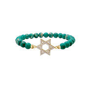 lani star of david bracelet green gemstone beaded bracelet love lisa