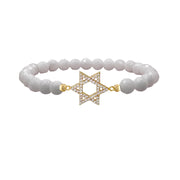 lani star of david bracelet white charm bracelet love lisa