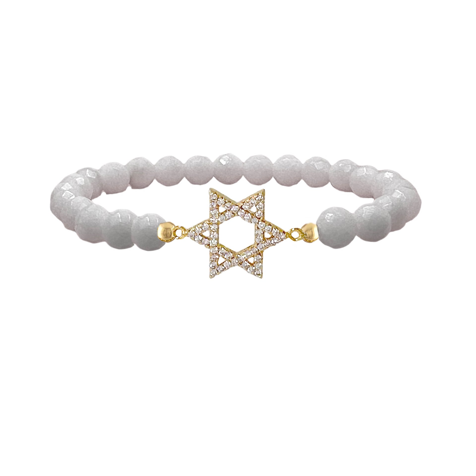 lani star of david bracelet white charm bracelet love lisa