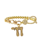 love lisa larissa chai bracelet gold beaded bracelet with chai charm