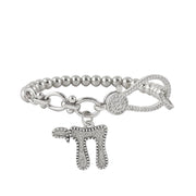 love lisa larissa chai bracelet silver beaded bracelet with chai charm