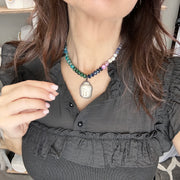 Love Lisa Lena Buddha Beaded Necklace on model
