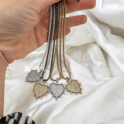 Love Lisa Lindsay Heart Box Link Necklace