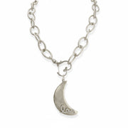 love lisa love you to the moon necklace silver crescent moon charm jewelry