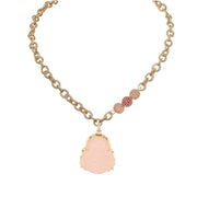 lumbini blessings buddha necklace misty rose pendant love lisa
