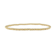 love lisa mary rockstar 3mm gold beaded ankle bracelet
