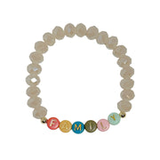 Personalized bracelets with custom letter beads for any name or message